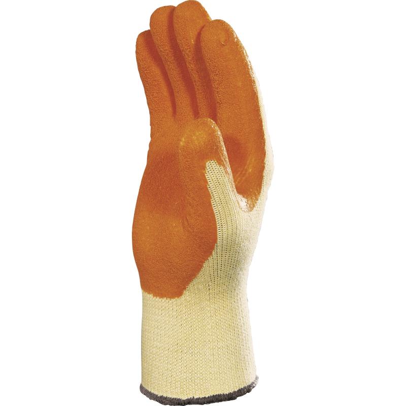 DELTA PLUS / GEBREIDE HANDSCHOEN VAN KATOEN/POLYESTER - HANDPALM MET LATEX-COATING DPVE730