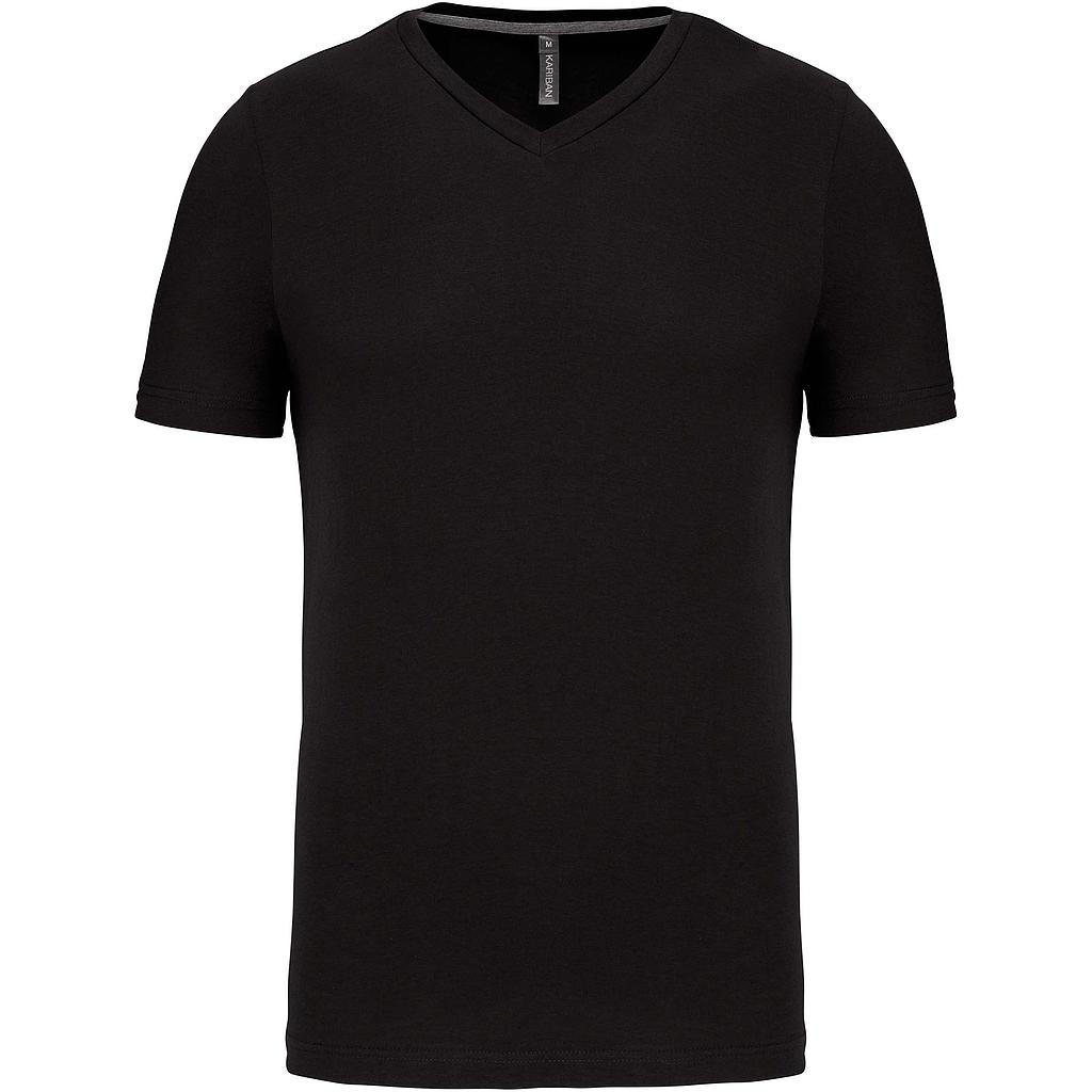 KARIBAN / T-SHIRT V-HALS KORTE MOUWEN K357