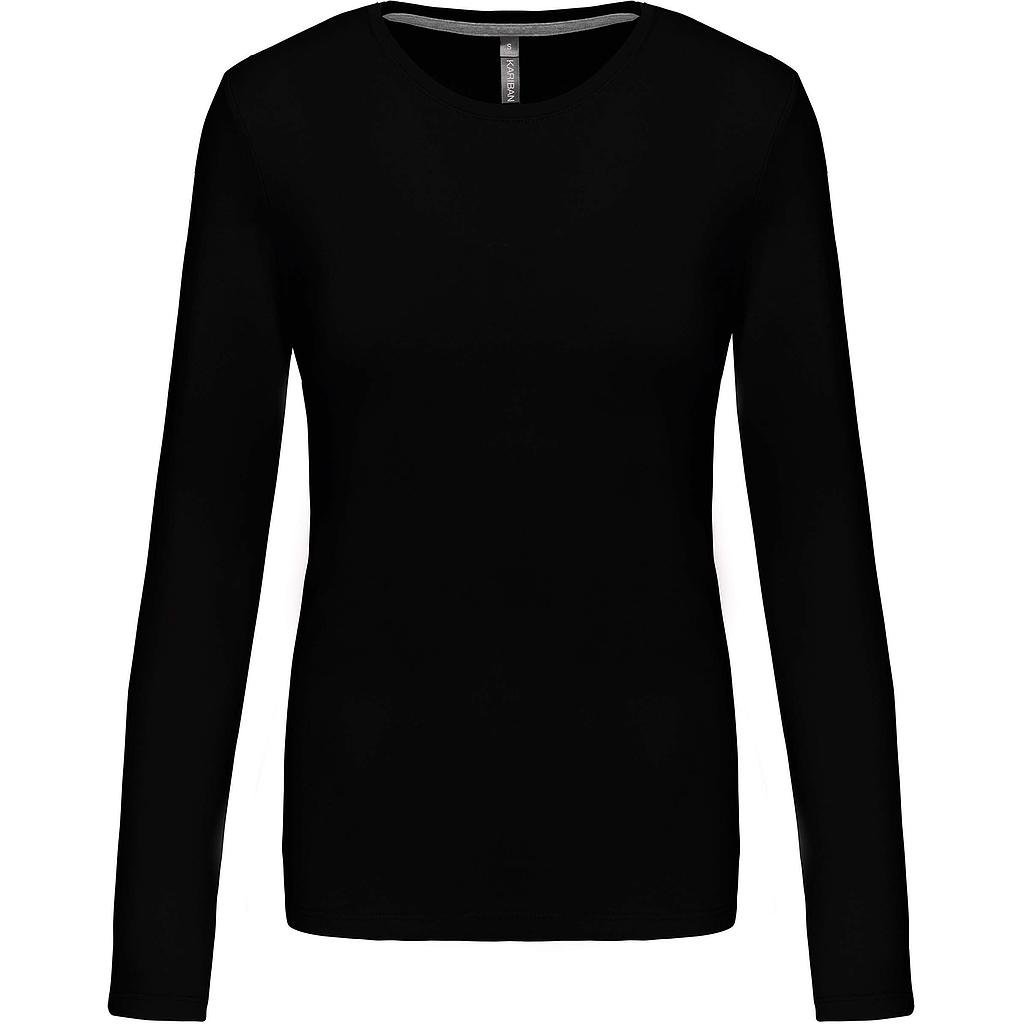 KARIBAN / DAMES T-SHIRT RONDE HALS LANGE MOUWEN K383