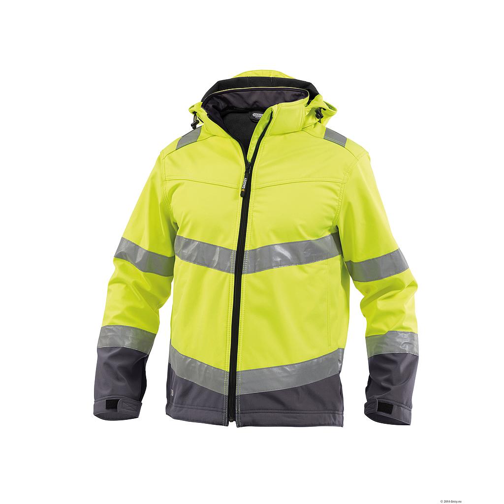 DASSY HIVIS MALAGA Hogezichtbaarheidssoftshelljas PES74