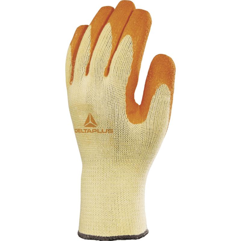 DELTA PLUS / GEBREIDE HANDSCHOEN VAN KATOEN/POLYESTER - HANDPALM MET LATEX-COATING DPVE730