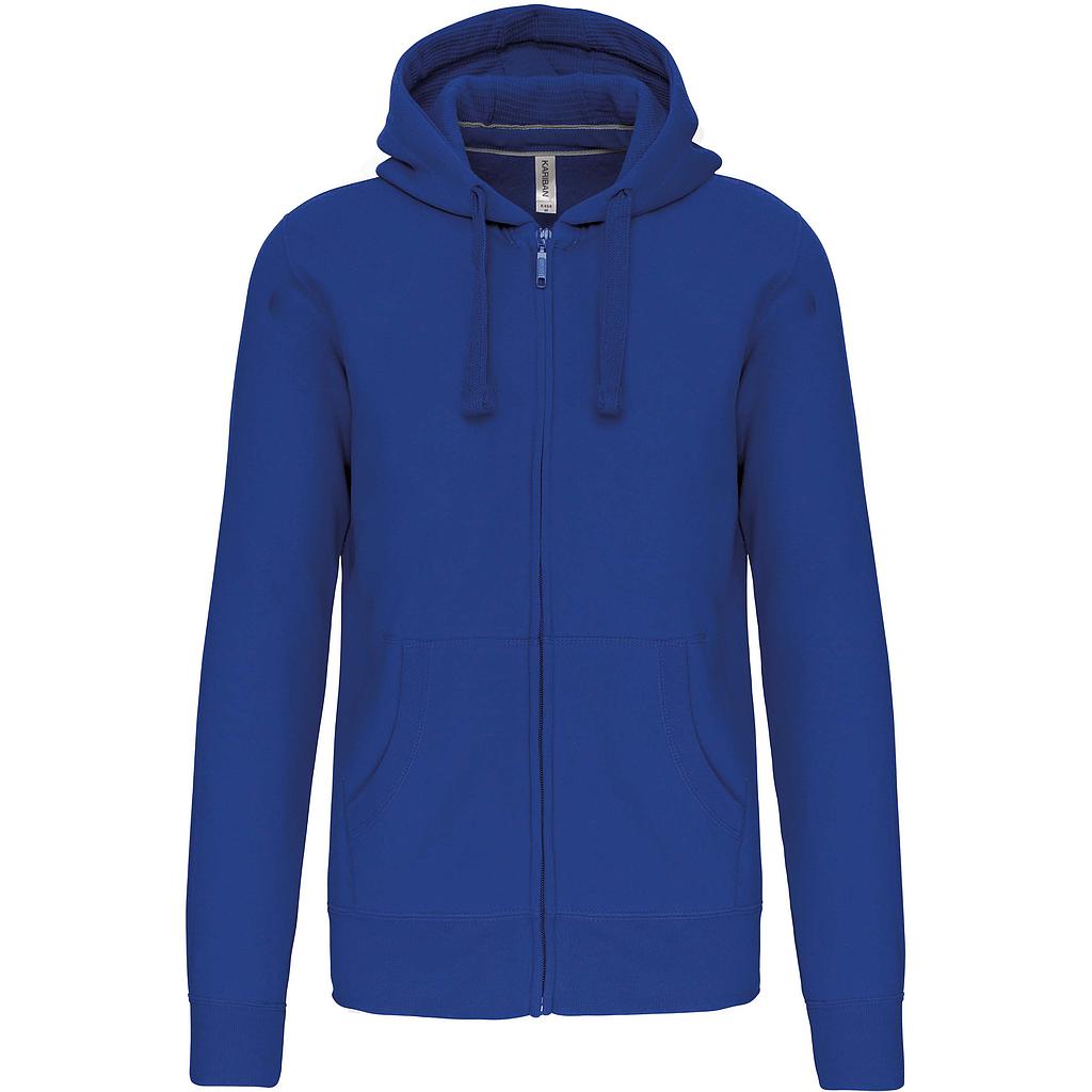 KARIBAN / HOODED SWEATER MET RITS  K454